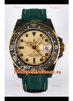 Rolex GMT Masters II Super Clone DiW Edition Réplica Suiza Ligera Reloj Caja Carbono