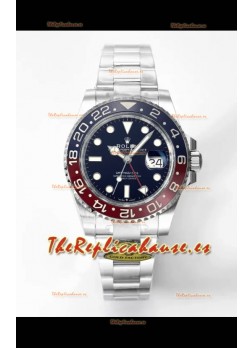 Rolex GMT Masters II Super Clone m126710BLRO PEPSI Movimiento Cal.3285 Réplica Suiza - Reloj Ultimate Acero 904L