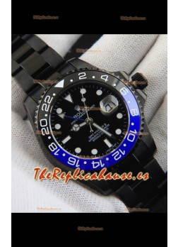 Rolex GMT Masters II Movimiento Japonés Reloj Réplica Caja en Revestimiento PVD 