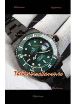 Rolex Submariner Reloj Réplica Japonés con Revestimiento en PVD Dial Verde 