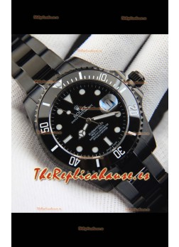 Rolex Submariner Reloj Réplica Japonés con Revestimiento en PVD Dial Negro 
