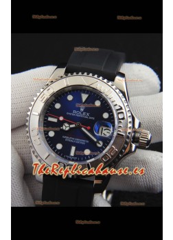 Rolex Yachtmaster Acero Inoxidable Japones Reloj Réplica- 40MM Dial Azul