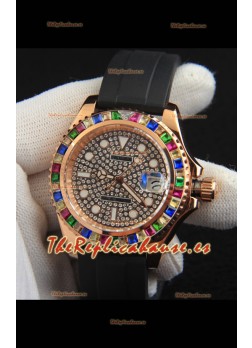 Rolex Yachtmaster Oro Everose Japonés Reloj Réplica- 40MM