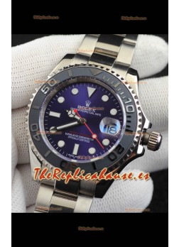 Rolex Yachtmaster Acero Inoxidable Japonés Reloj Réplica- 40MM - Dial Azul