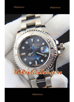 Rolex Yachtmaster Acero Inoxidable Japones Reloj Réplica- 40MM - Dial Gris 