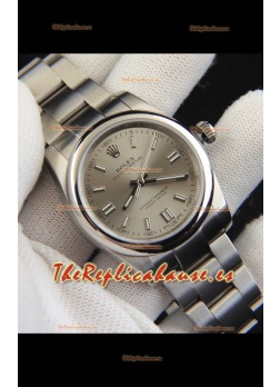 Rolex Oyster Perpetual Movimiento Japonés Reloj Réplica36MM - Dial Gris