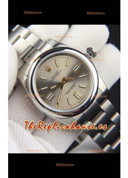 Rolex Oyster Perpetual Movimiento Japonés Reloj Réplica36MM - Dial Gris