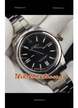 Rolex Oyster Perpetual Movimiento Japonés Reloj Réplica41MM - Dial Negro