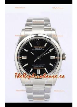 Rolex Oyster Perpetual REF#126000 36MM Movimiento Suizo Réplica Suiza Dial Negro Acero 904L Reloj Réplica a Espejo 1:1