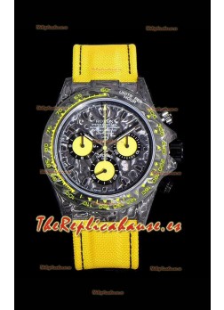 Rolex Daytona DiW Amarillo Edición Caja Carbono Forjado Réplica a Espejo 1:1