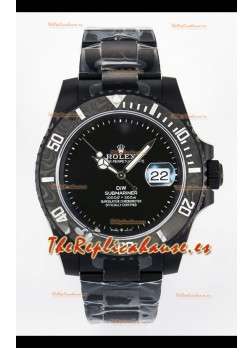 Reloj Rolex Submariner DiW con Caja de Acero y Bisel de Fibra de Carbono Recubierto de DLC