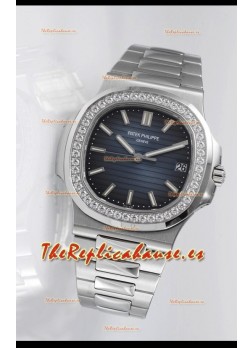 Patek Philippe Nautilus 5711 Reloj Réplica Suizo - Calida espejo 1:1 Bisel en Diamantes