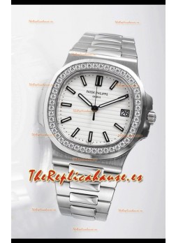 Patek Philippe Nautilus 5711 Reloj Réplica Suizo - Calida espejo 1:1 Bisel en Diamantes