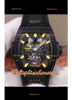 Hublot Masterpiece MP Edición Senna Genuino Tourbillon Reloj Réplica con revestimiento en PVD