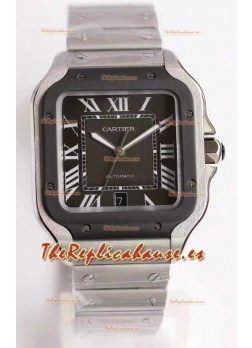 Cartier Santos De Cartier XL Reloj Répliza Suizo 1:1 Bisel DLC 40MM