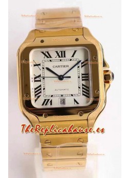 Cartier Santos De Cartier XL Reloj Réplica Suizo 1:1 Caja en Oro Amarillo 40MM