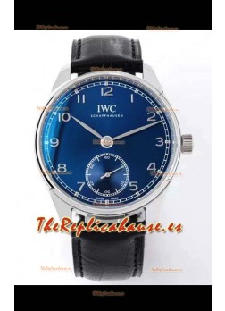 IWC Portofino Reloj Réplica Suizo Automático Calidad a Espejo 1:1 Dial Azul Caja de Acero Inoxidable