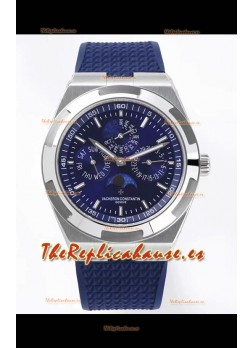 Vacheron Constantin Overseas Perpetual Calendar Ultra-Fino Reloj Réplica Caja en Acero Dial Azul