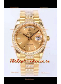 Rolex Day Date Presidential Reloj Oro Amarillo 18K 36MM - Dial Oro Calidad a Espejo 1:1