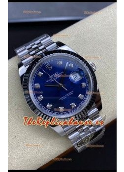 Rolex Datejust 126334 41MM ETA 3235 Reloj Réplica Suizo a Espejo 1:1 en Acero 904L Dial Azul
