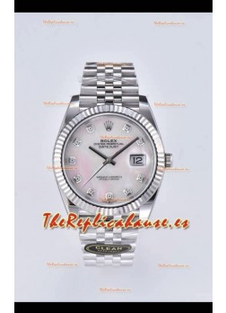 Rolex Datejust 126334 41MM ETA 3235 Reloj Réplica Suizo a Espejo 1:1 en Acero 904L Dial Perla