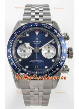 Tudor Super Clone Black Bay Reloj Cronógrafo Dial en Azul Oscuro