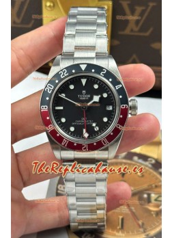 Tudor Black Bay Super Clone Edición GMT Dial Negro Reloj Réplica Suizo