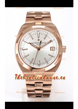 Vacheron Constantin Super Clone Overseas Reloj Réplica Suizo Espejo 1:1 en Dial Oro Rosado  Acero