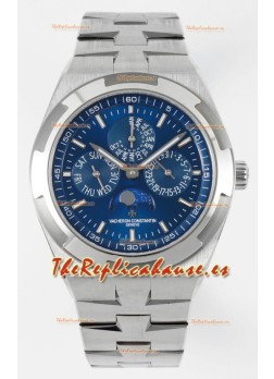 Vacheron Constantin Overseas Calendario Perpetuo Ultra-Fino Dial Azul con Correa Acero