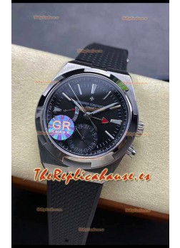 Vacheron Constantin Overseas Dual Time Acero Inoxidable  Réplica Suiza Espejo 1:1 Dial Negro