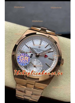Vacheron Constantin Overseas Dual Time Oro Rosado Reloj Réplica Suizo Espejo 1:1 in Dial Acero