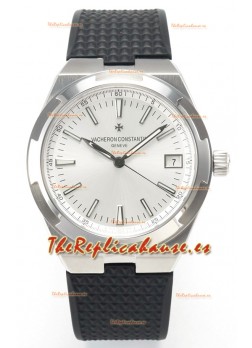 Vacheron Constantin Super Clone Overseas Edition Caja y Dial Acero en Correa de Goma