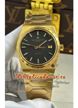 Vacheron Constantin Historiques 222 Super Clone 37MM Oro Amarillo Reloj en Dial Gris 