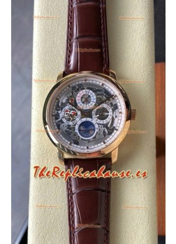 Vacheron Constantin Patrimony Traditionelle Oro Rosado Skeleton Reloj Réplica Suizo  