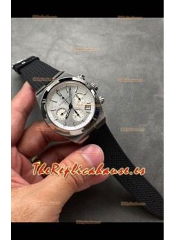 Vacheron Constantin Super Clone Overseas Chronograph Dial Acero Reloj Suizo - Correa de Goma