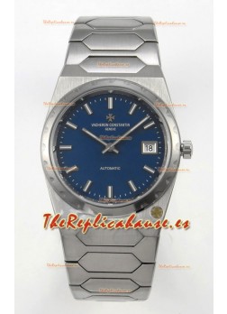 Vacheron Constantin Historiques 222 Super Clone 37MM Reloj Caja Acero en Dial Azul