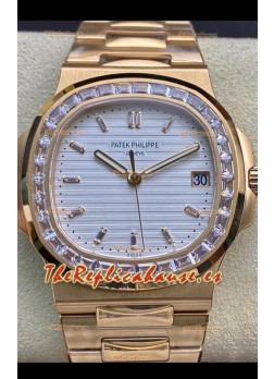 Patek Philippe Nautilus 5711/1R 1 Reloj Réplica a Espejo 1:1 Dial Blanco Oro Rosado