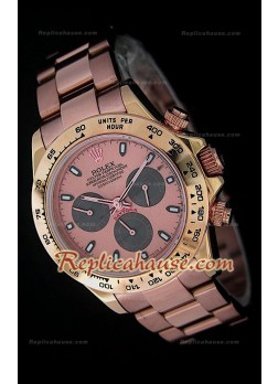 Rolex Daytona Everose Reproducción Reloj Sizo en Oro Rosa