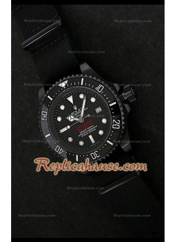 Reloj Suizo Rolex Edición Sea Dweller Pro Hunter Jacques Piccard NATO Reloj Suizo 