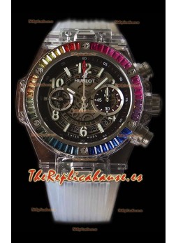 Hublot Big Bang UNICO Sapphire Rainbow Reloj Réplica Suizo