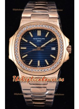 Patek Philippe Nautilus 5711/1R Reloj a Espejo 1:1 - Bisel con Diamantes redondeados