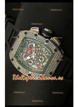 Richard Mille Edición Felipe Massa, Reloj Réplica Suiza de Titanio
