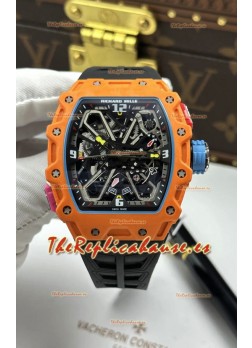 Reloj Richard Mille RM35-03 Edición Rafael Nadal, cuarzo naranja TPT Superclon