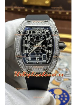 Reloj Richard Mille RM67-01 Superclon de acero extraplano con diamantes engastados