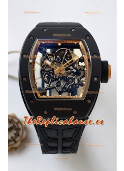 Reloj Richard Mille RM055 MVMNT con volante de inercia variable con bisel interior de cerámica negra y oro rosa, superclon