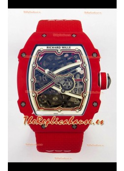Richard Mille RM67-02 Rojo NTPT 37 Gramos Movimiento clon CRMA7