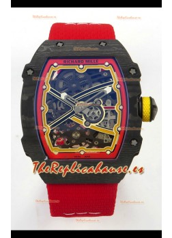 Richard Mille RM67-02 Negro NTPT 37 Gramos Movimiento clon CRMA7