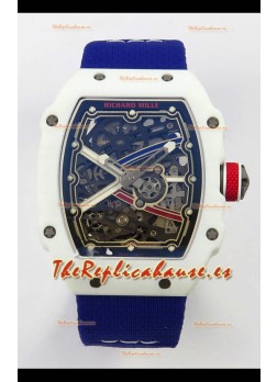 Richard Mille RM67-02 Blanco NTPT 37 Gramos Movimiento clon CRMA7