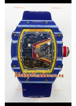 Richard Mille RM67-02 Azul NTPT 37 Gramos Movimiento clon CRMA7