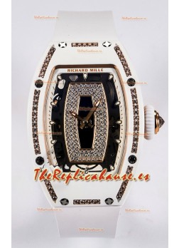 Reloj Richard Mille RM007 automático de cerámica blanca Superclon